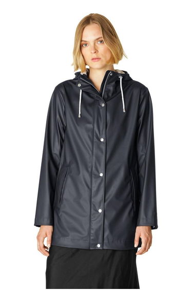 Rain Longer Waterproof Jacket Dark Indigo
