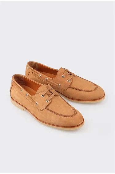 Tan Leather Men's Casual Shoes