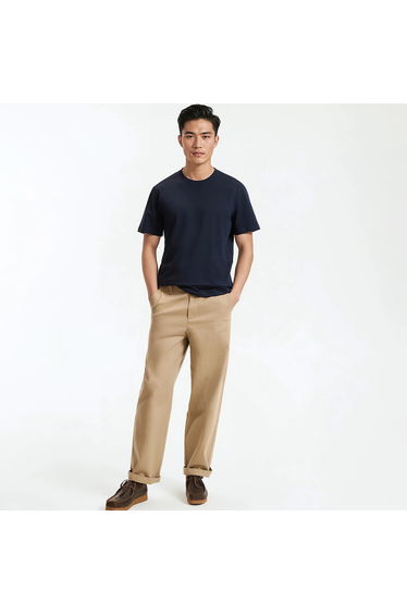 Crew Neck T-Shirt with Short Sleeves