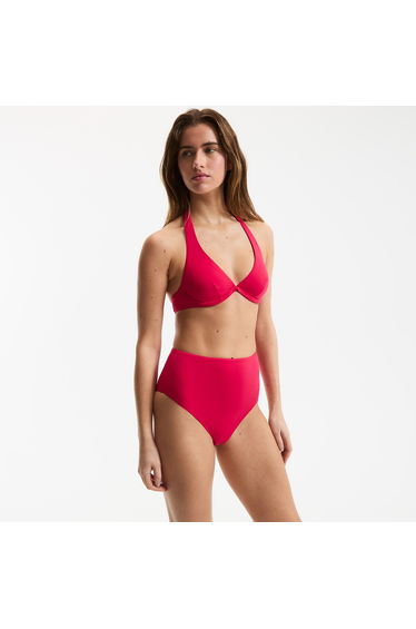 Essential Bikini Bottom Briefs with High Waist