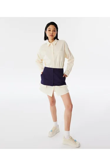 Double-piece look dress