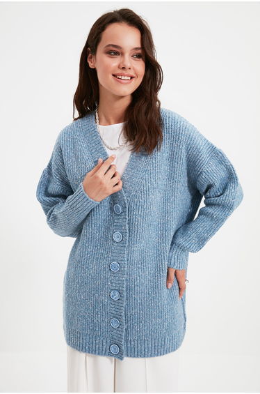 Cardigan - Blue - Regular fit