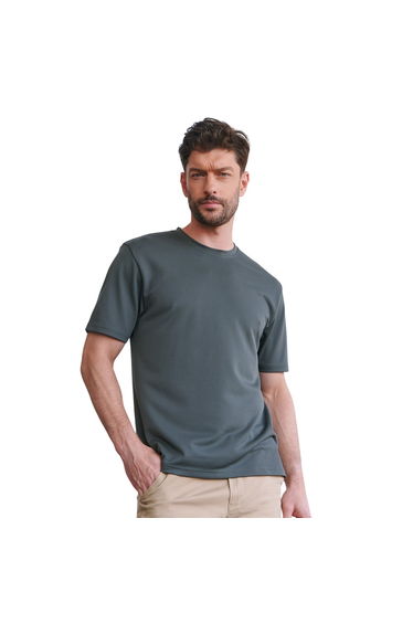 Henbury Mens CoolPlus T-Shirt - Charcoal
