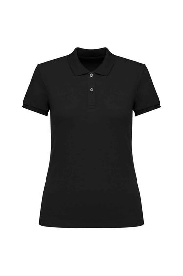 Native Spirit Womens/Ladies Pique Polo Shirt - Black