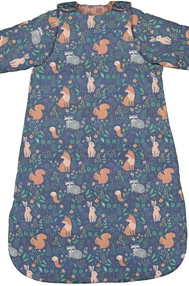 In The Wood Animal Winter Cotton Sleep Bag with Detachable Sleeves