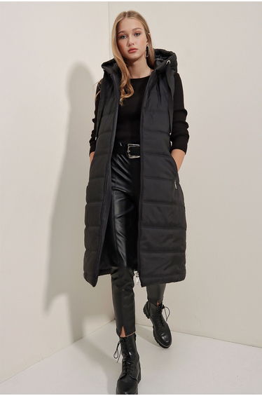 Vest - Black - Puffer