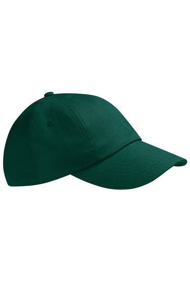 Beechfield Unisex Low Profile Heavy Cotton Drill Cap / Headwear (Pack of 2) - Bottle Green