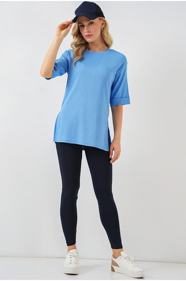 BDART Textured Long Sleeve Crew Neck T-Shirt