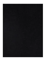 سترة كوتون أسود محبوك بأكمام طويلة - 5