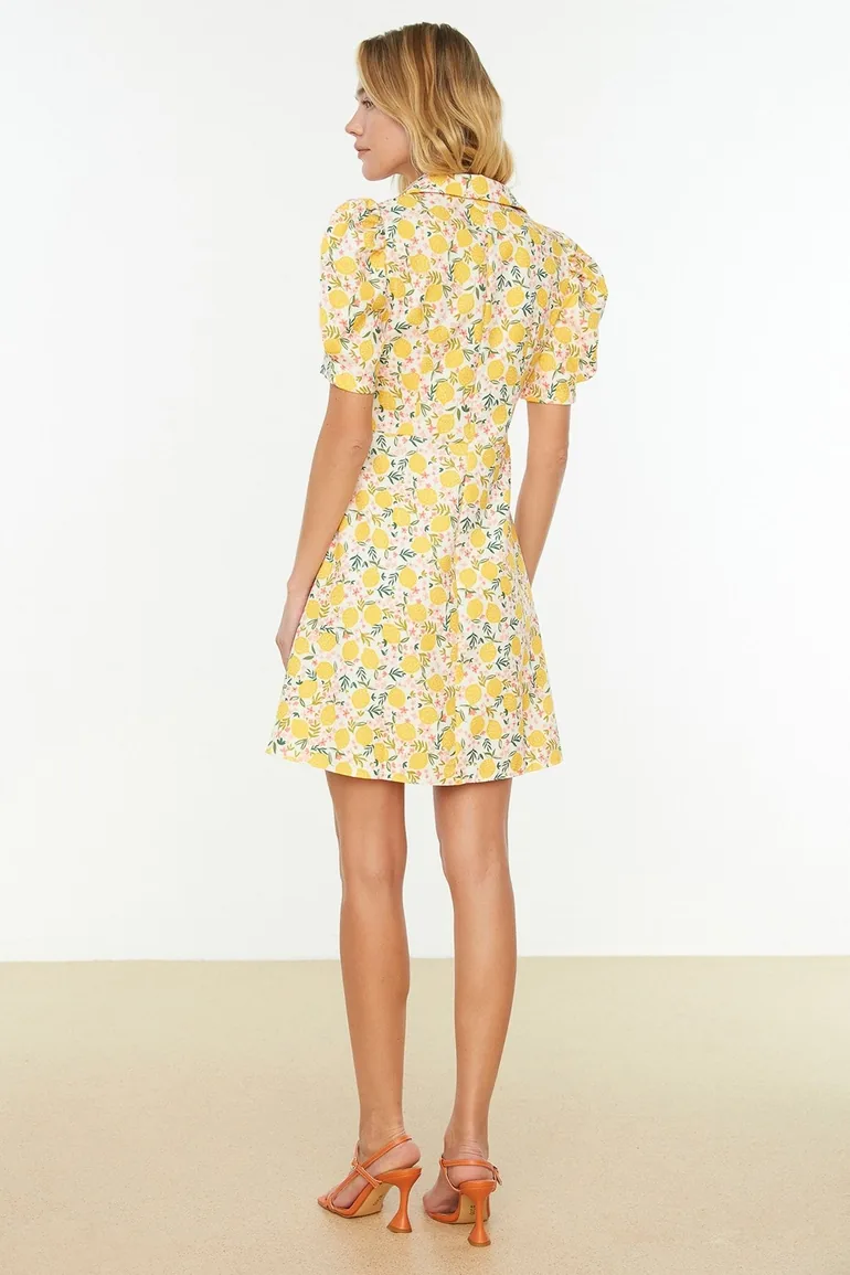 silver a line wedding dress Baseline Strapless Mini Dress Yellow