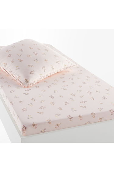 Camomille Floral 50% Recycled Cotton Fitted Sheet