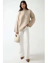 Thick Knit Crew Neck Sweater