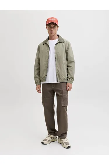 Zip-Up Jacket with Collar