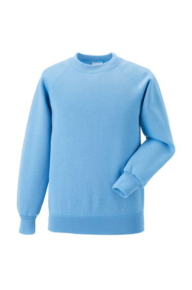 Jerzees Schoolgear Childrens Raglan Sleeve Sweatshirt - Sky Blue