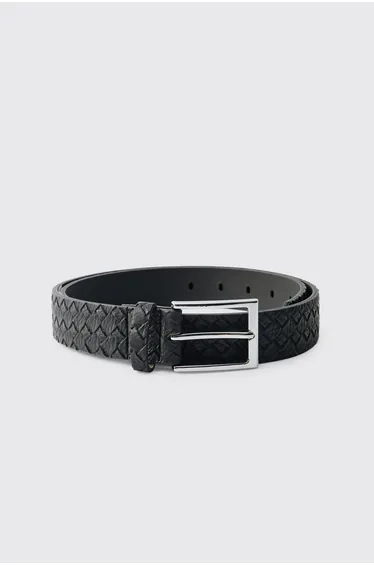 PU Weave Belt - black