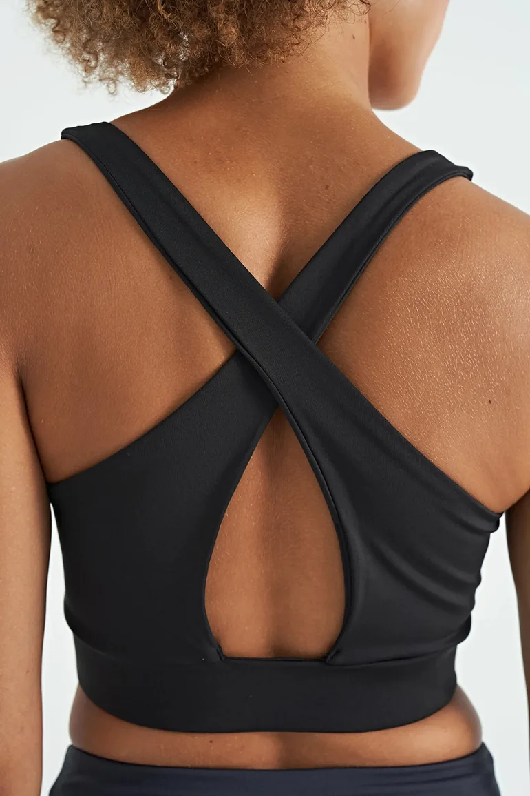 TOMMY Fitted Crop Sleeveless Sports Top - 5