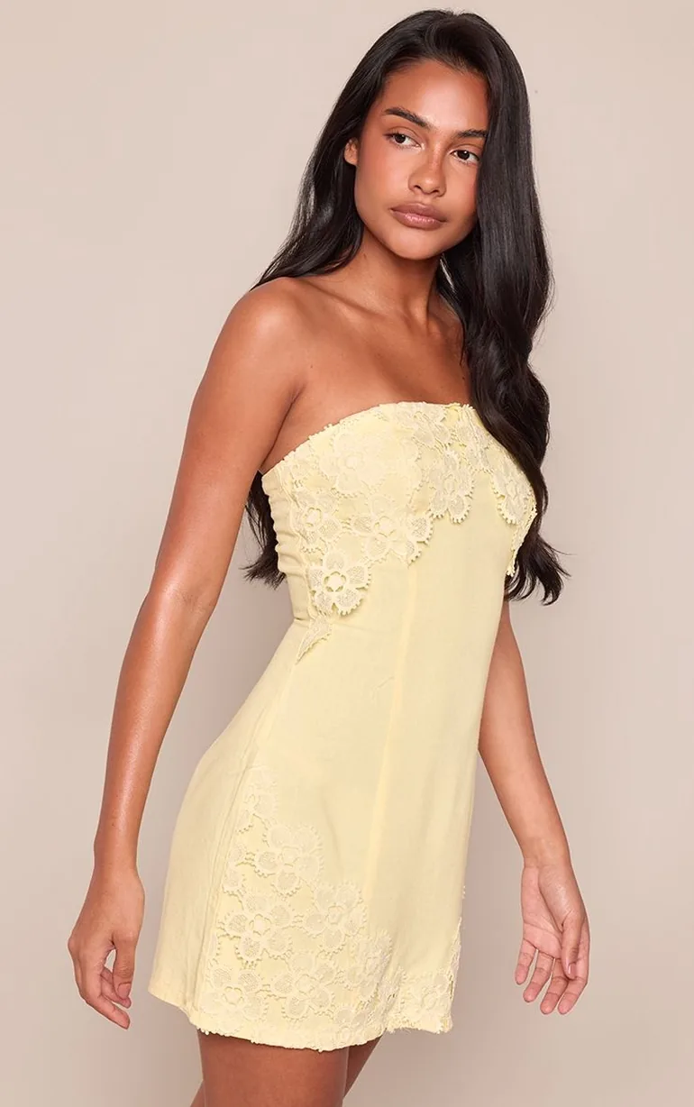 pastel yellow linen dress Tayla Linen Maxi Dress