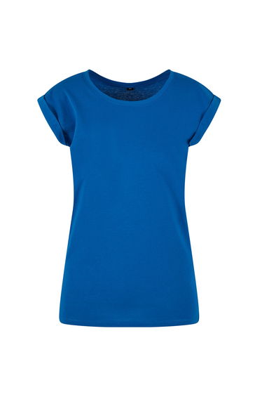 New Morning Studios Womens/Ladies Extended Shoulder Regular T-Shirt - Cobalt Blue