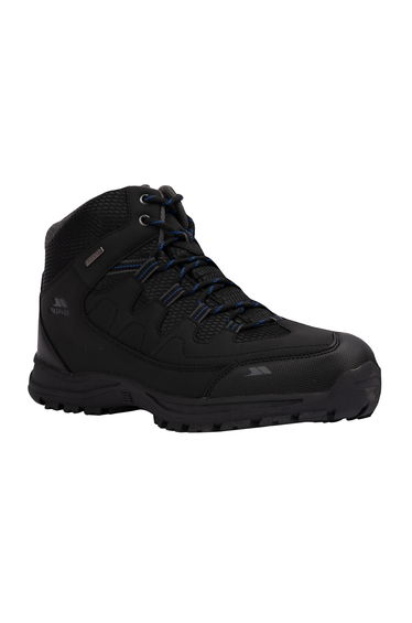 Trespass Mens Finley Waterproof Walking Boots - Black/Blue