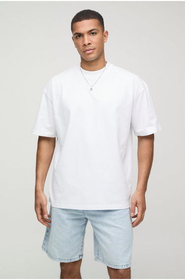 White Oversized Extended Neck Disney Toy Story License T-Shirt - white