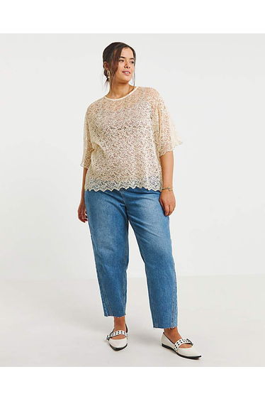 Lace Boxy Top