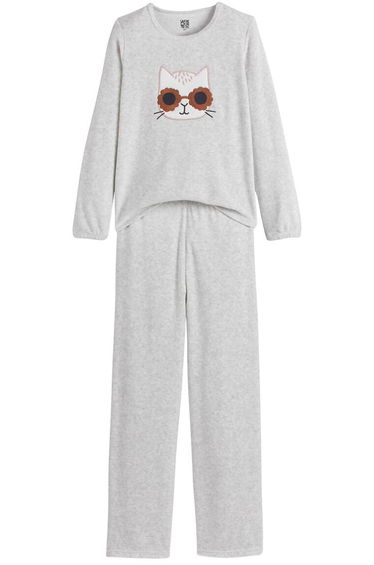 Velour Cat Pyjamas