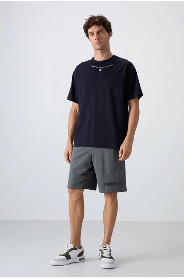 TOMMY Oversized Printed Crew Neck T-Shirt