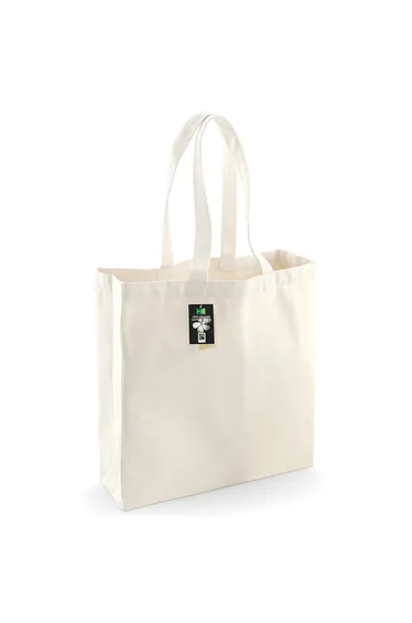 Westford Mill Cotton Classic Shopper Bag (21 Litres) (Pack of 2) - Natural