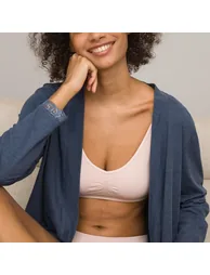 روب استحمام أزرق بأكمام طويلة - 5