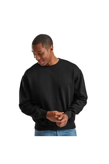 Fruit Of The Loom Mens Supercotton Sweatshirt - Black