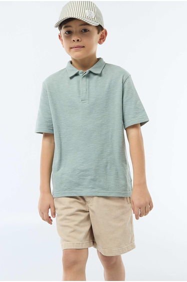 Twill Bermuda Shorts BEIGE
