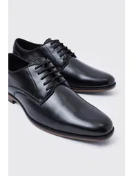 حذاء ديربي جلد صناعي برباط - 2