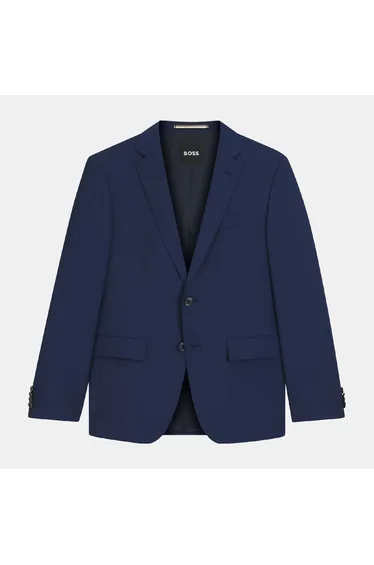 Men's Boss H-Huge-MM-C-224 Slim-Fit Jacket in Blue