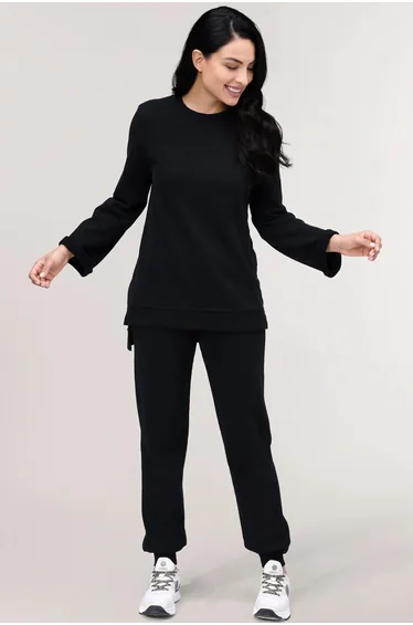 سويتشيرت - أسود