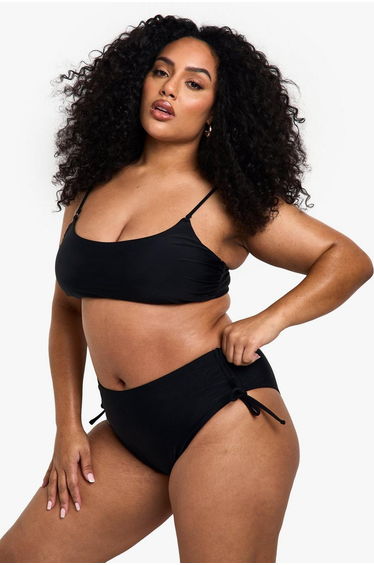 Plus Swimwear Essentials Scoop Bikini Top
