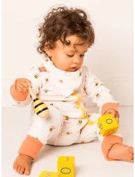 Honey Bee Zip-Up Romper - 1