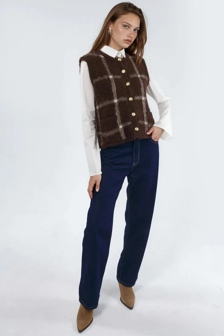 Plaid Shirt With Sweater Vest Buy Neutral Argyle Check Shirt Layer 100% Cotton Knitted Jumper Vest Tank  Top From Next Oman