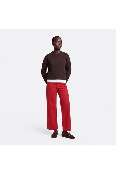 Knitted Wool Jumper/Sweater with Round Neck