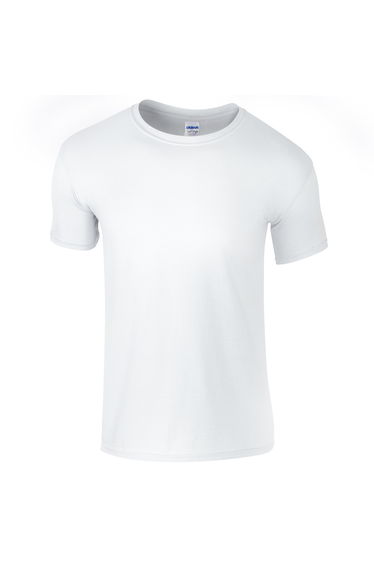 Gildan Mens Short Sleeve Soft-Style T-Shirt - White