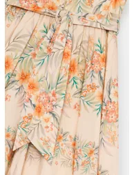 Primrose Print Stripe Sash Waist Dress - Multi - 7