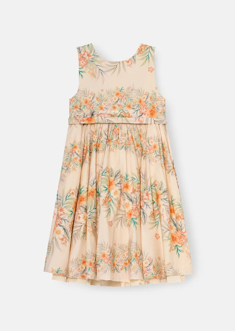 Primrose Print Stripe Sash Waist Dress - Multi - 5
