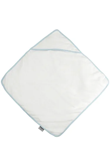 Towel City Baby Hooded Bath Towel (360 GSM) - White/Blue