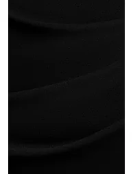 فستان جوديفا أسود ماكسي بقصة ميرمايد بلا أكتاف - 5