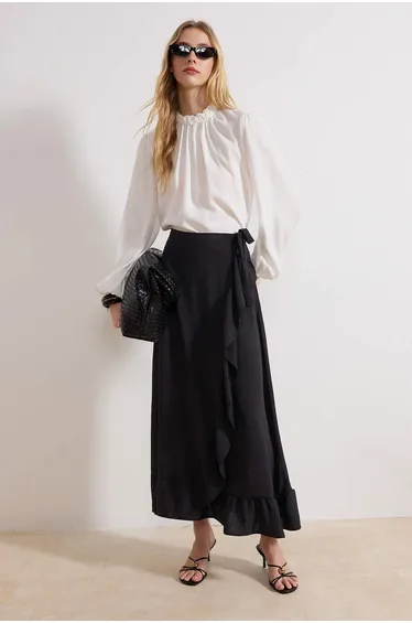 Skirt - Black - Maxi