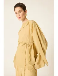 CAPE-STYLE BLOUSE AND PANTS SET - 2