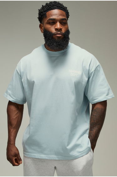 Training Dept Oversized T-shirt - light blue