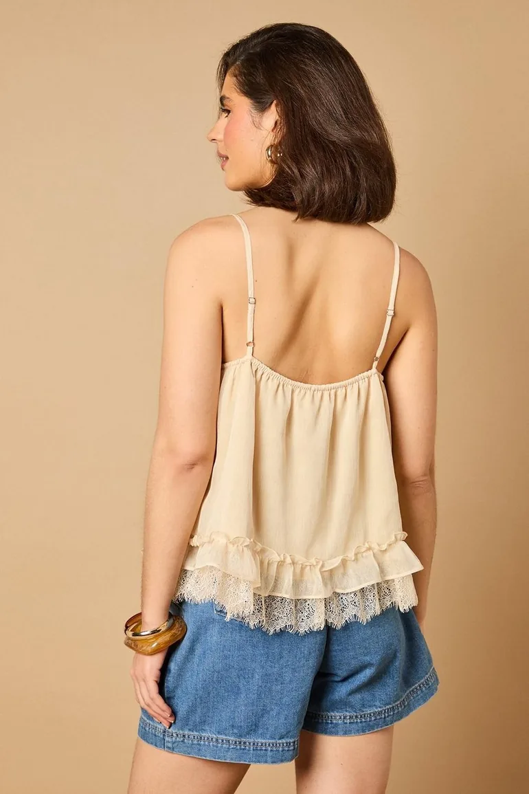 Babydoll Lace Detail Cami - 2