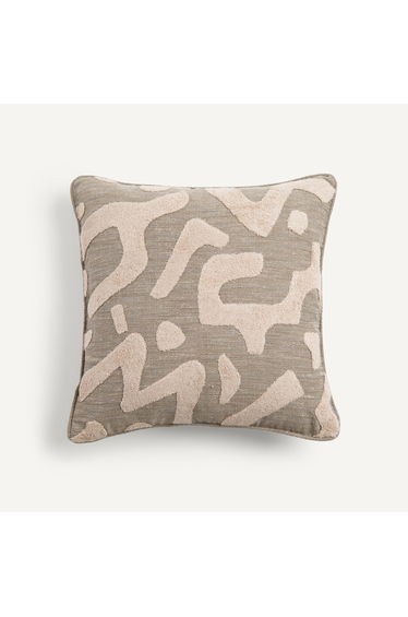 Alecta Embroidered Fleece Cushion Cover