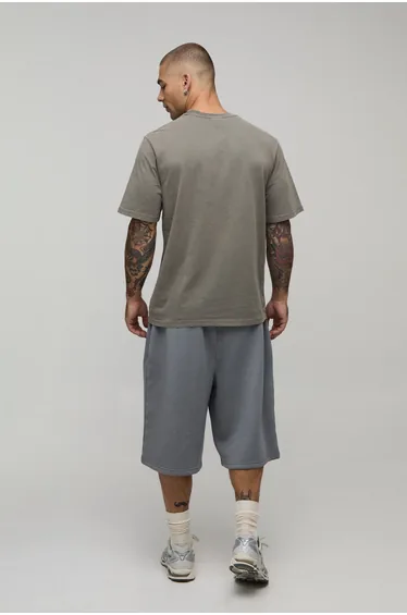 Essential Washed Regular Heavyweight T-Shirt - washed khaki