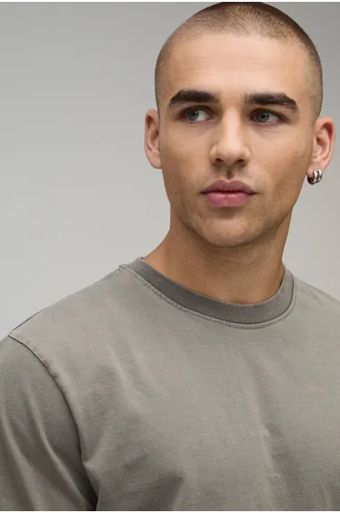 Essential Washed Regular Heavyweight T-Shirt - washed khaki